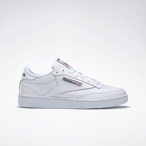 Adidasy Męskie Reebok Club C 85 Białe/Czarne PL 39WXHZG